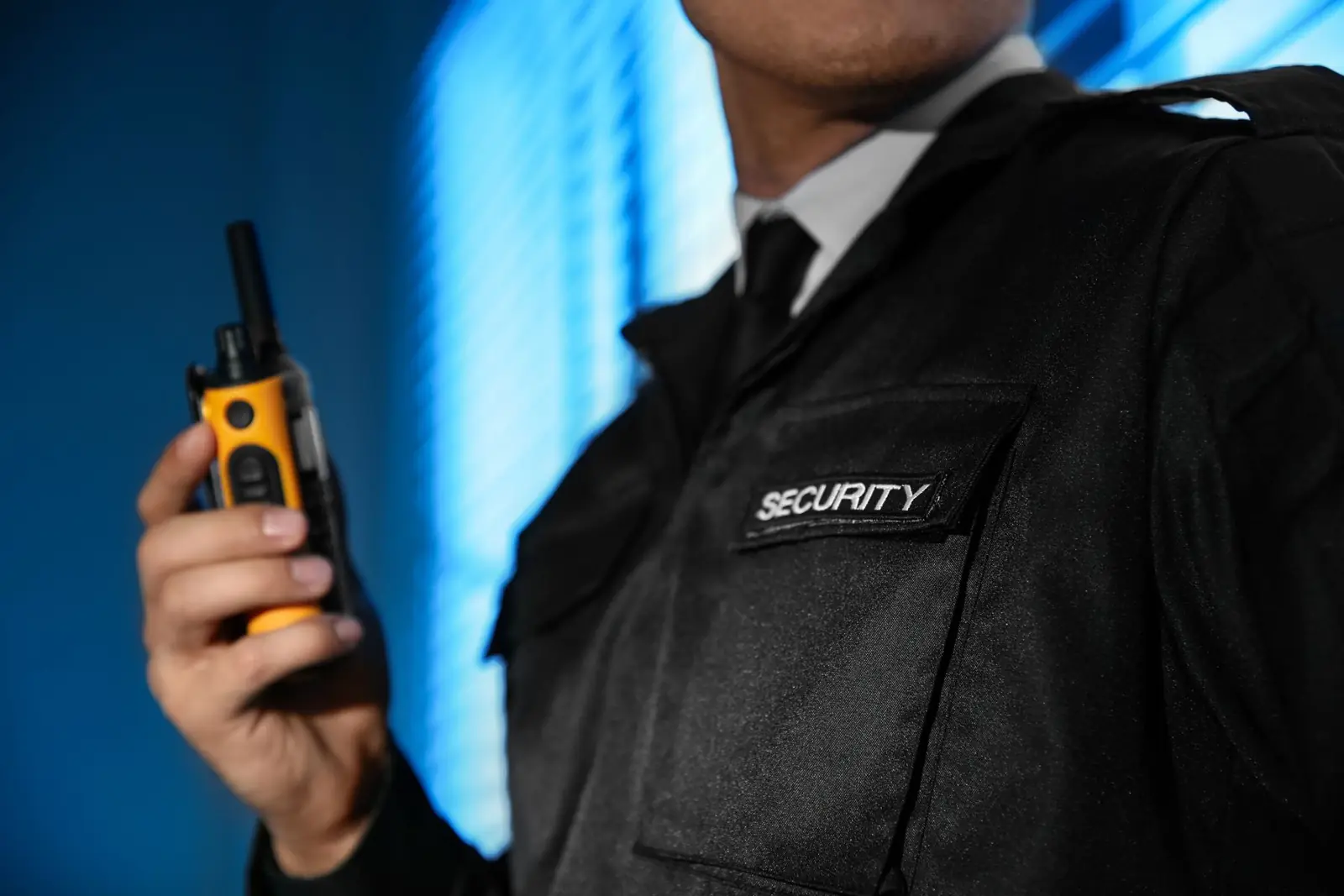 Security guard on patrol